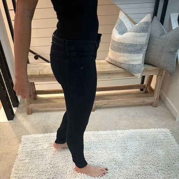 Rag &amp; Bone Jeans dark blue denim pant low rise skinny stretchy classic casual 27