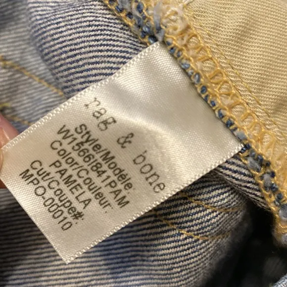 Rag &amp; Bone Pamela high rise ankle jeans size 29 Like new condition