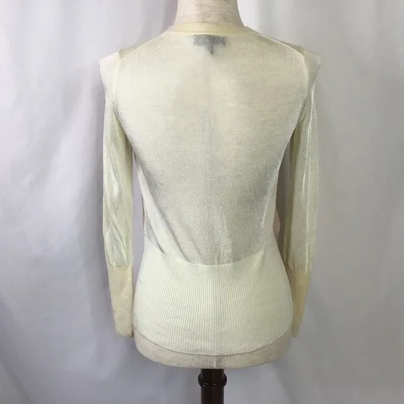 Rag &amp; Bone Sweater Size XS Marissa Color Block Lightweight Soft Pink Cream