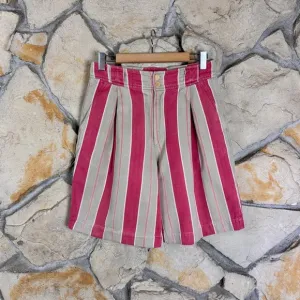 Ralph Lauren Country c. 1990 Shorts Natural &amp; Arroyo Red Stripe | 12