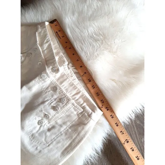 Ralph Lauren Jean Co. Women's Size 8P Wide Leg White Sailor Pants