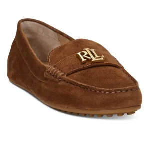 Ralph Lauren Women's Brown Suede Loafers, 7
