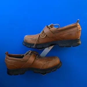 Ralph Lauren Polo Sport 503002 Brown Tan Lace Up Oxford Duck Shoes Men’s 11D