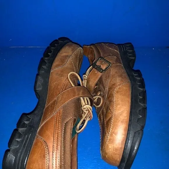 Ralph Lauren Polo Sport 503002 Brown Tan Lace Up Oxford Duck Shoes Men’s 11D