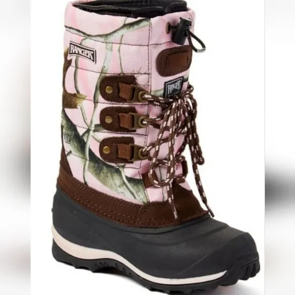 Ranger TUNDRA II Boots Realtree Pink Camo Oiled Leather Winter Snow Waterproof