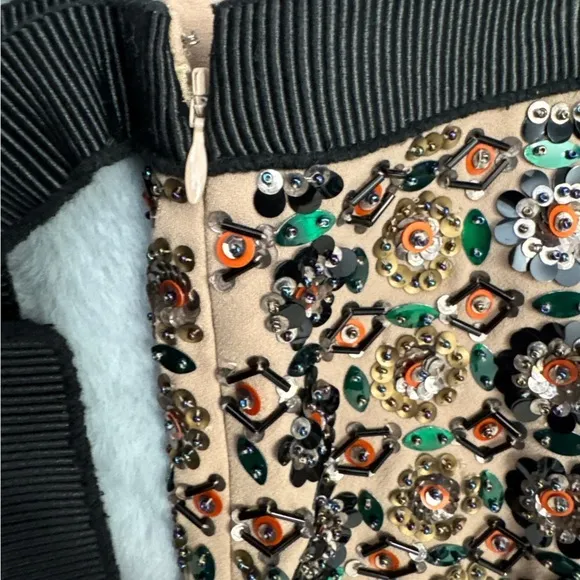 RARE J.Crew Collection Embellished | Size 4 | Beaded Party Skirt Festive Glam