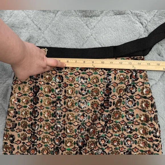 RARE J.Crew Collection Embellished | Size 4 | Beaded Party Skirt Festive Glam