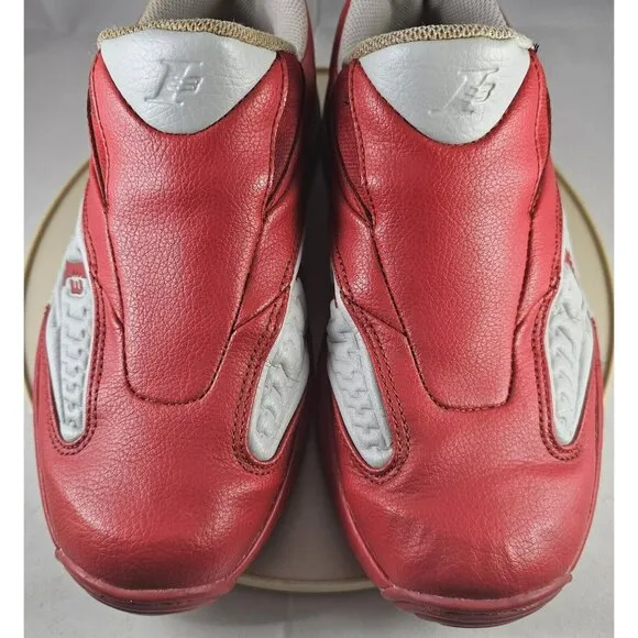 Rare Reebok 13 Men's Answer Red /Grey Slip-On Shoes  Size 7