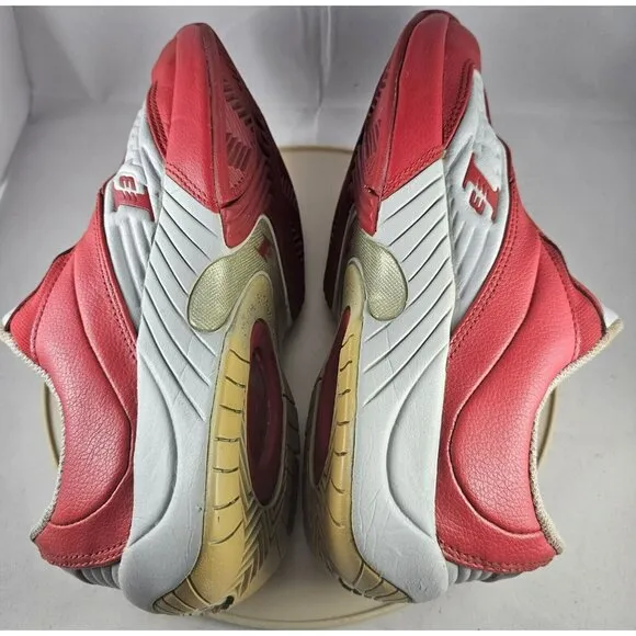 Rare Reebok 13 Men's Answer Red /Grey Slip-On Shoes  Size 7