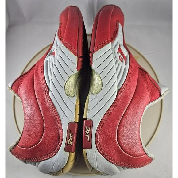 Rare Reebok 13 Men's Answer Red /Grey Slip-On Shoes  Size 7
