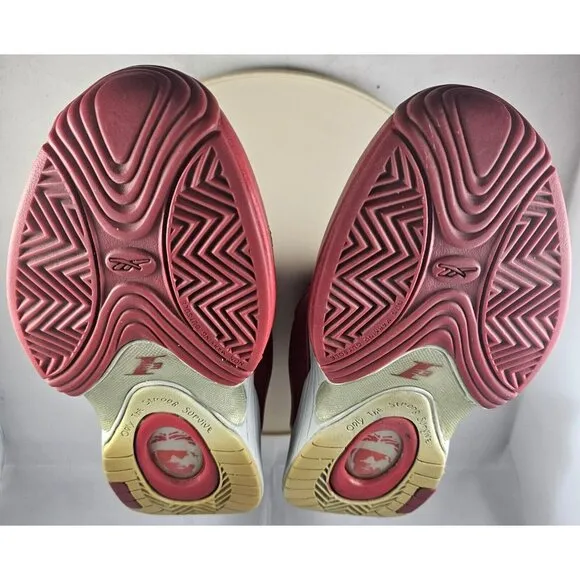 Rare Reebok 13 Men's Answer Red /Grey Slip-On Shoes  Size 7