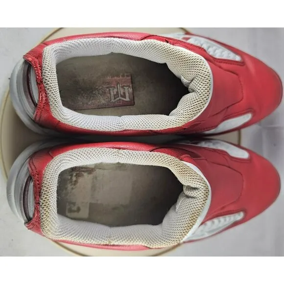 Rare Reebok 13 Men's Answer Red /Grey Slip-On Shoes  Size 7