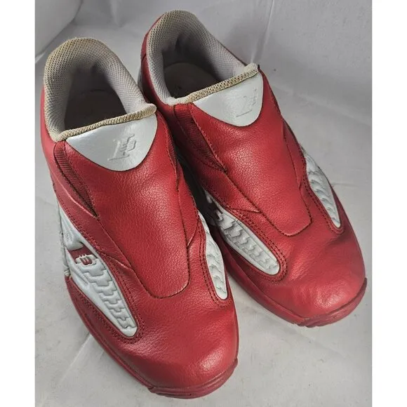 Rare Reebok 13 Men's Answer Red /Grey Slip-On Shoes  Size 7