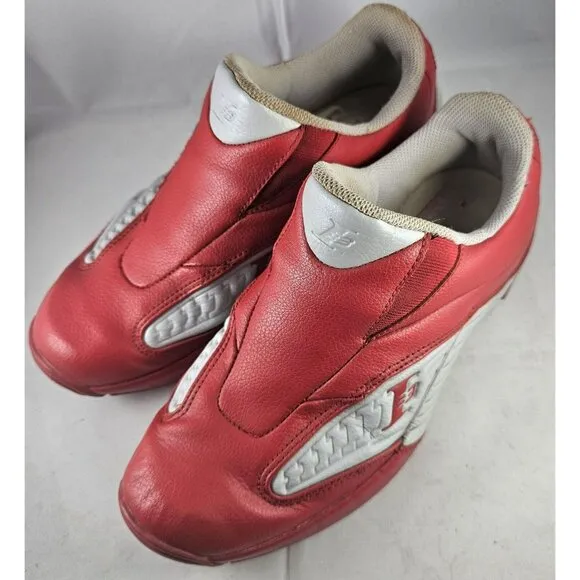 Rare Reebok 13 Men's Answer Red /Grey Slip-On Shoes  Size 7