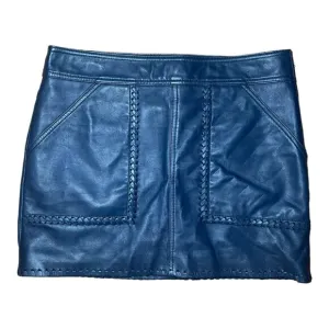 Rebecca Minkoff Lambskin Leather Mini Skirt Gray Size 2