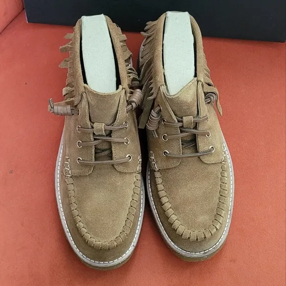 Rebecca Minkoff x Sperry Women’s Fringe Tan Chukka Boots STS87070 Size 10