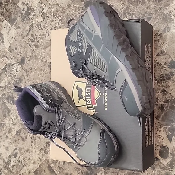 Red Wing Irish Setter Gray/Purple Rockford Hiking/Work Boots Women's Size 9