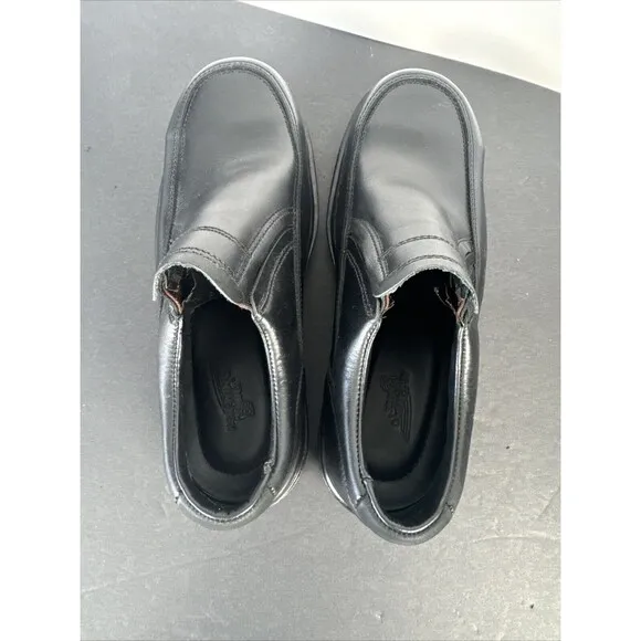 Red Wing Shoes 6646 Men’s 8 D Black Leather Steel Toe Safety Slip On (01/13)