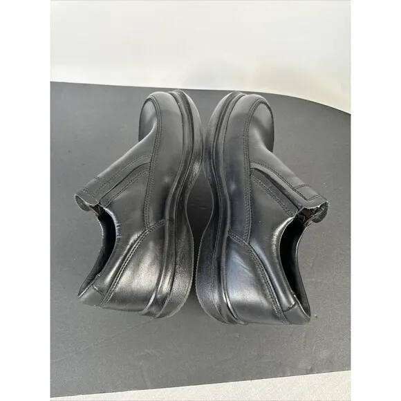 Red Wing Shoes 6646 Men’s 8 D Black Leather Steel Toe Safety Slip On (01/13)