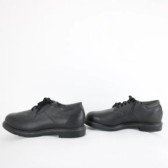 Red Wing Sz 15 D Black Lace Up Faux Leather Upper Fabric Inner USA Made Shoes