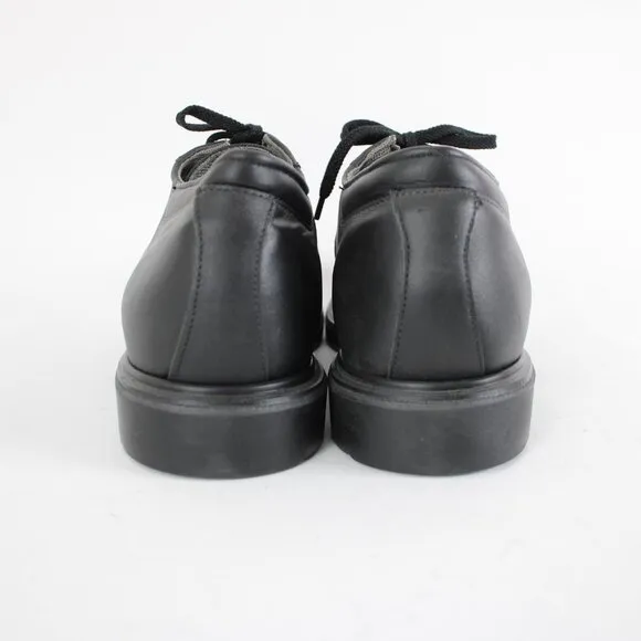Red Wing Sz 15 D Black Lace Up Faux Leather Upper Fabric Inner USA Made Shoes