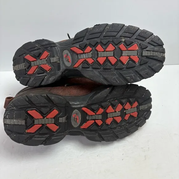 Red Wing Work Construction Boots Brown Leather Lace-up ASTM 2414 05 size 11