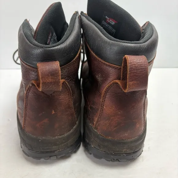 Red Wing Work Construction Boots Brown Leather Lace-up ASTM 2414 05 size 11