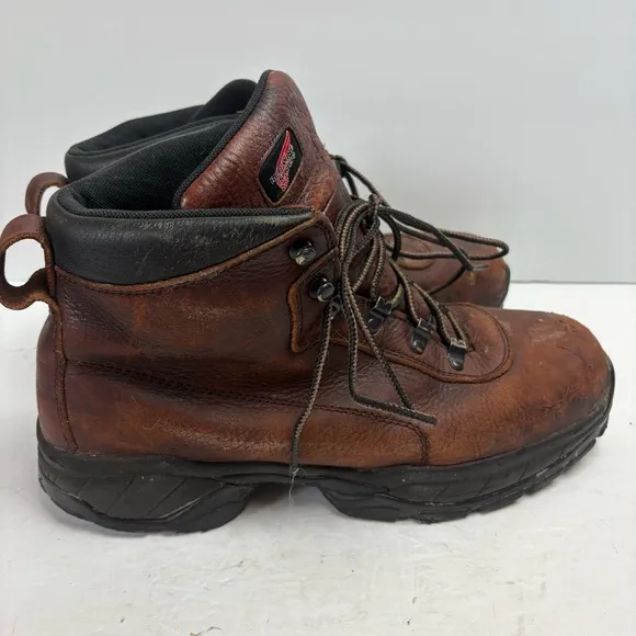 Red Wing Work Construction Boots Brown Leather Lace-up ASTM 2414 05 size 11