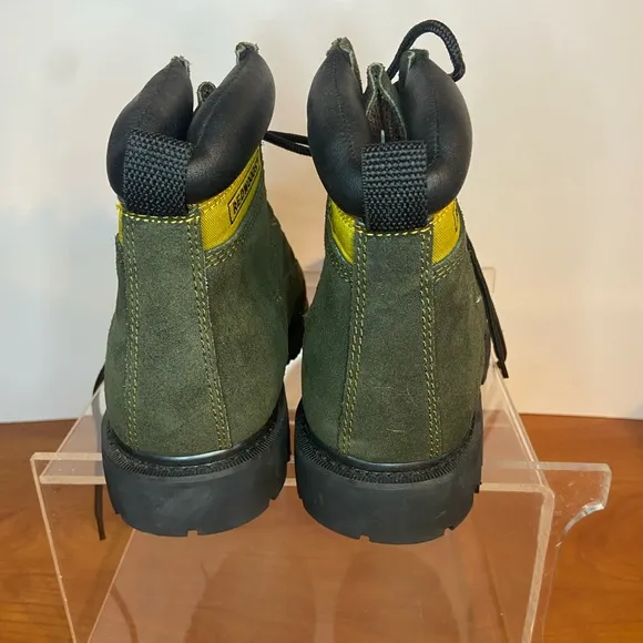 Redwoods Men's 5” Premium Oil Resist 8.5 E Olive Green Lace-Up Boots
