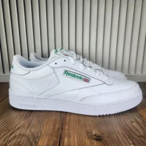 Reebok Club C 85 Mens Size 9 White Glen Green Sport Tennis Sneakers Shoes AR0456