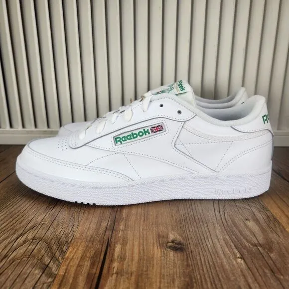 Reebok Club C 85 Mens Size 9 White Glen Green Sport Tennis Sneakers Shoes AR0456