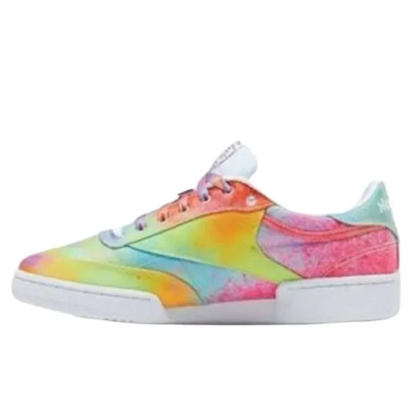 Reebok Shoes Unisex Size 9 Club C 85 FX4772 PRIDE LGBTQ Lifestyle Sneakers
