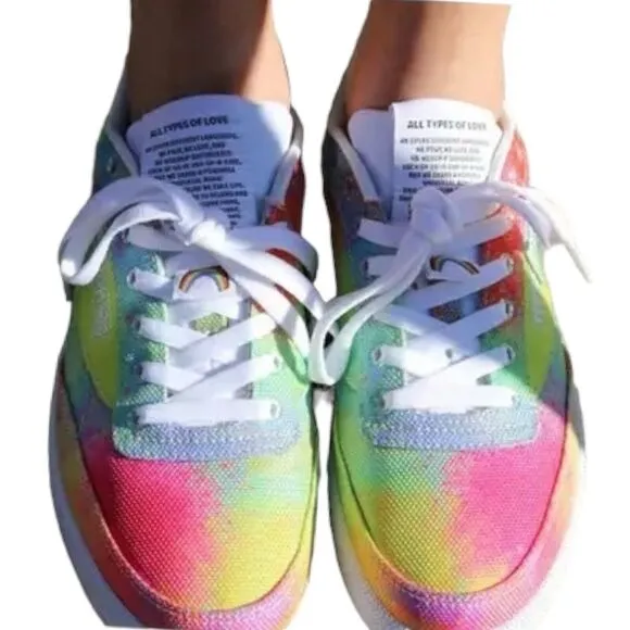 Reebok Shoes Unisex Size 9 Club C 85 FX4772 PRIDE LGBTQ Lifestyle Sneakers