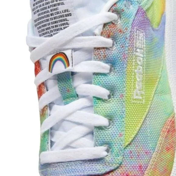 Reebok Shoes Unisex Size 9 Club C 85 FX4772 PRIDE LGBTQ Lifestyle Sneakers