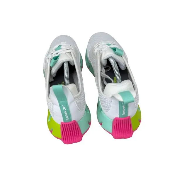 Reebok Zig Dynamica White Athletic Shoes Running Sneakers GZ4803 Womens Size 11