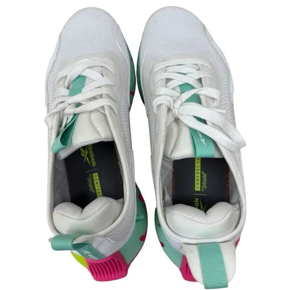 Reebok Zig Dynamica White Athletic Shoes Running Sneakers GZ4803 Womens Size 11