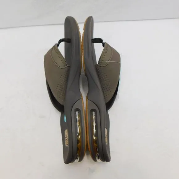 Reef Brown Fanning Men Flip Flops Size 10 with Bottle Opener New