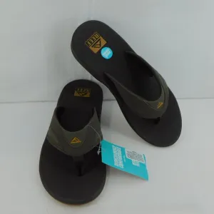 REEF Men's Flip Flops Fanning Brown Gum Bottle Sandal Opener Size 9 New