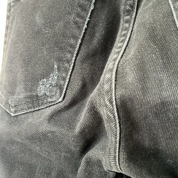 Reformation Camille High Cigarette Jeans | Nile Black | Size 23