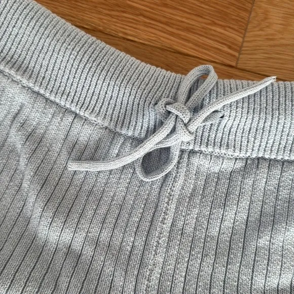 Reformation Cort Ribbed Organic Cotton Pullover &amp; Shorts