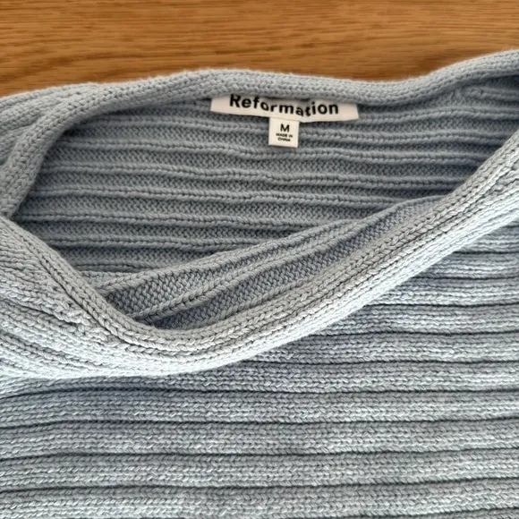 Reformation Cort Ribbed Organic Cotton Pullover &amp; Shorts
