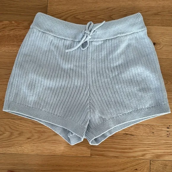 Reformation Cort Ribbed Organic Cotton Pullover &amp; Shorts