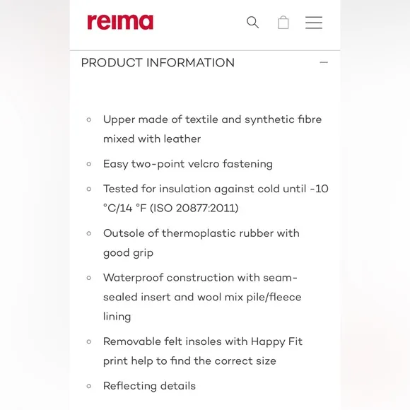 Reima Toddlers' Waterproof Winter Shoes Qing