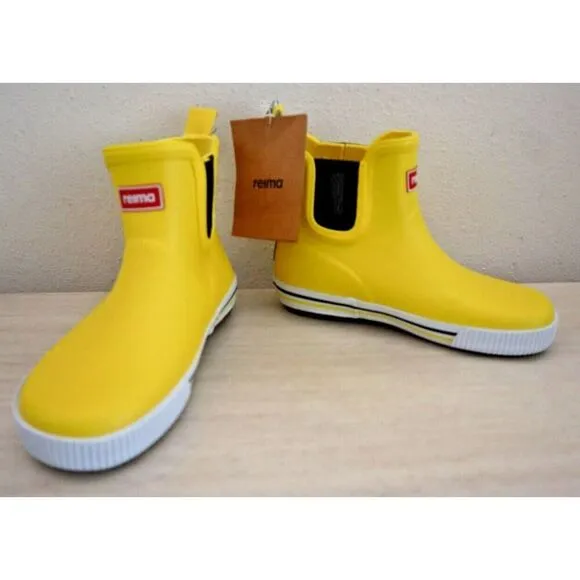 Reima 569399 Kids' Sz 11.5 Yellow Taika 2.0 Waterproof Rubber Wellies Rain Boots