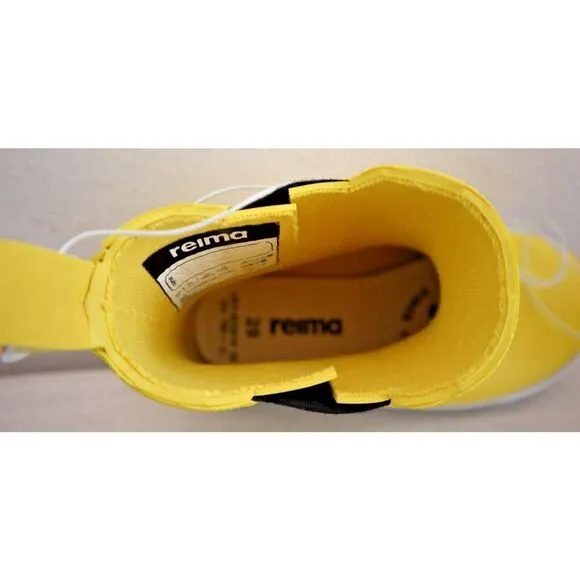 Reima 569399 Kids' Sz 11.5 Yellow Taika 2.0 Waterproof Rubber Wellies Rain Boots