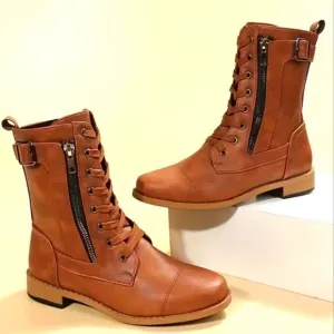 Retro combat boots sz 11