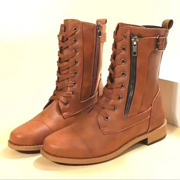 Retro combat boots sz 11