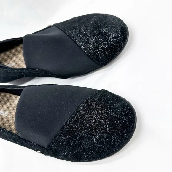 Revere Naples Black Midnight comfort slip on walking shoes size 12 Wide