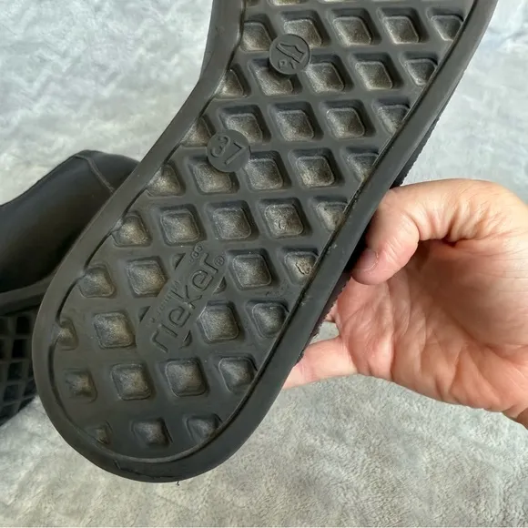 Rieker Antistress Slip On Daphne Shoes Black Women’s Size 37 (6.5 US)