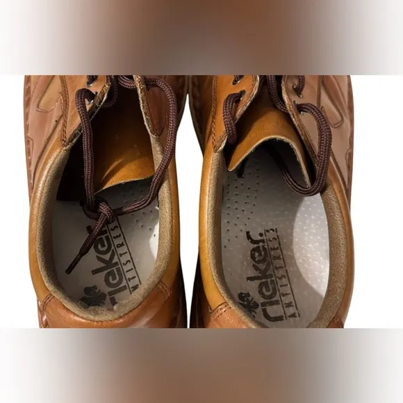 Rieker Brown Leather Comfort Shoes – EU 41 (Unisex)